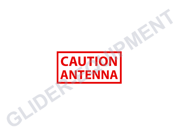 Waarschuwingssticker 'Caution antenna' r